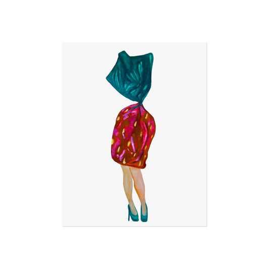 Fashion Illustration Giclée Art Print — Strawberry Candy with Legs