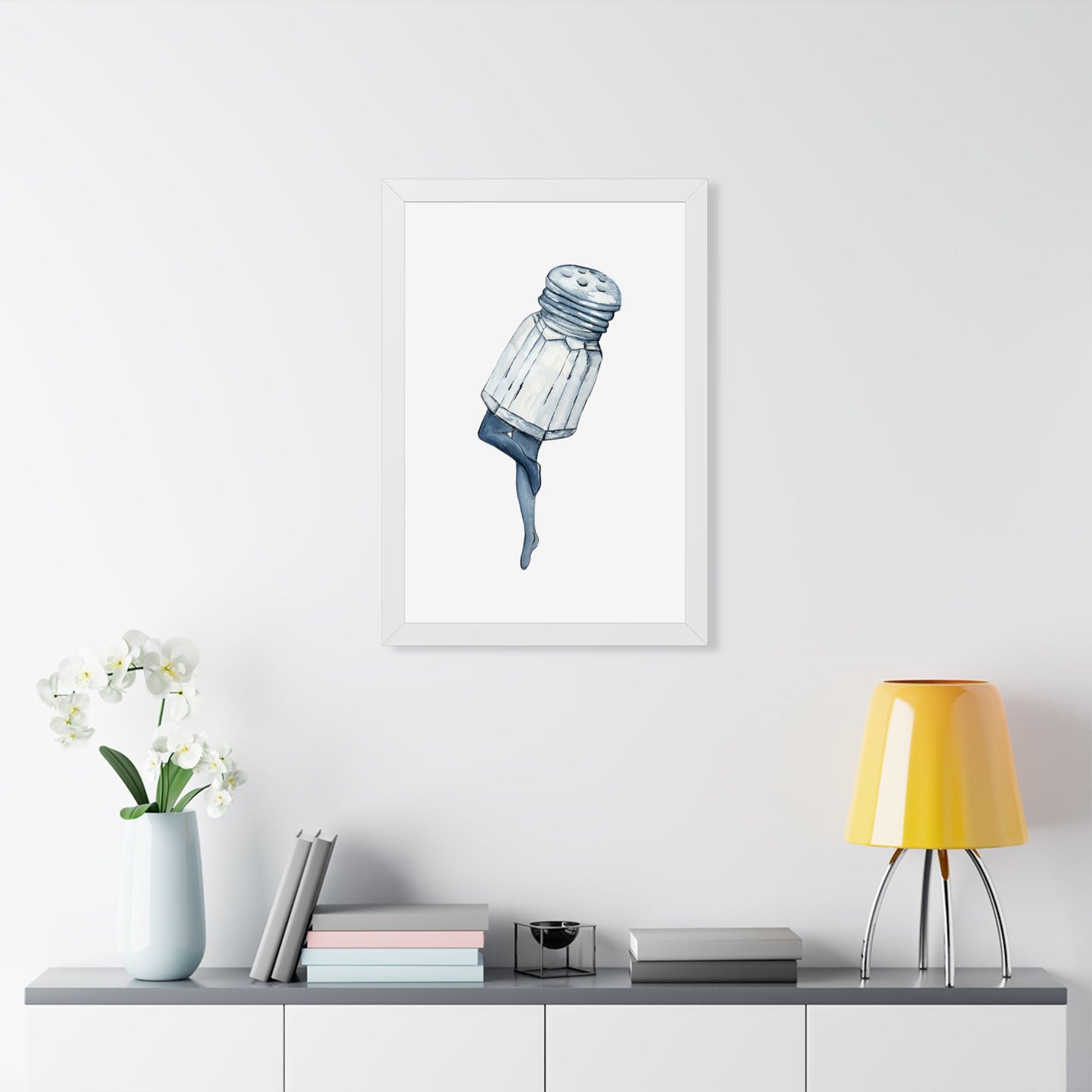 Salt Shaker Art Print Minimalist Kitchen Poster