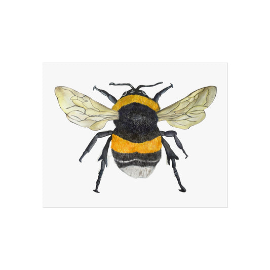 Bumblebee Giclée Art Print — Watercolor Bee Wall Art