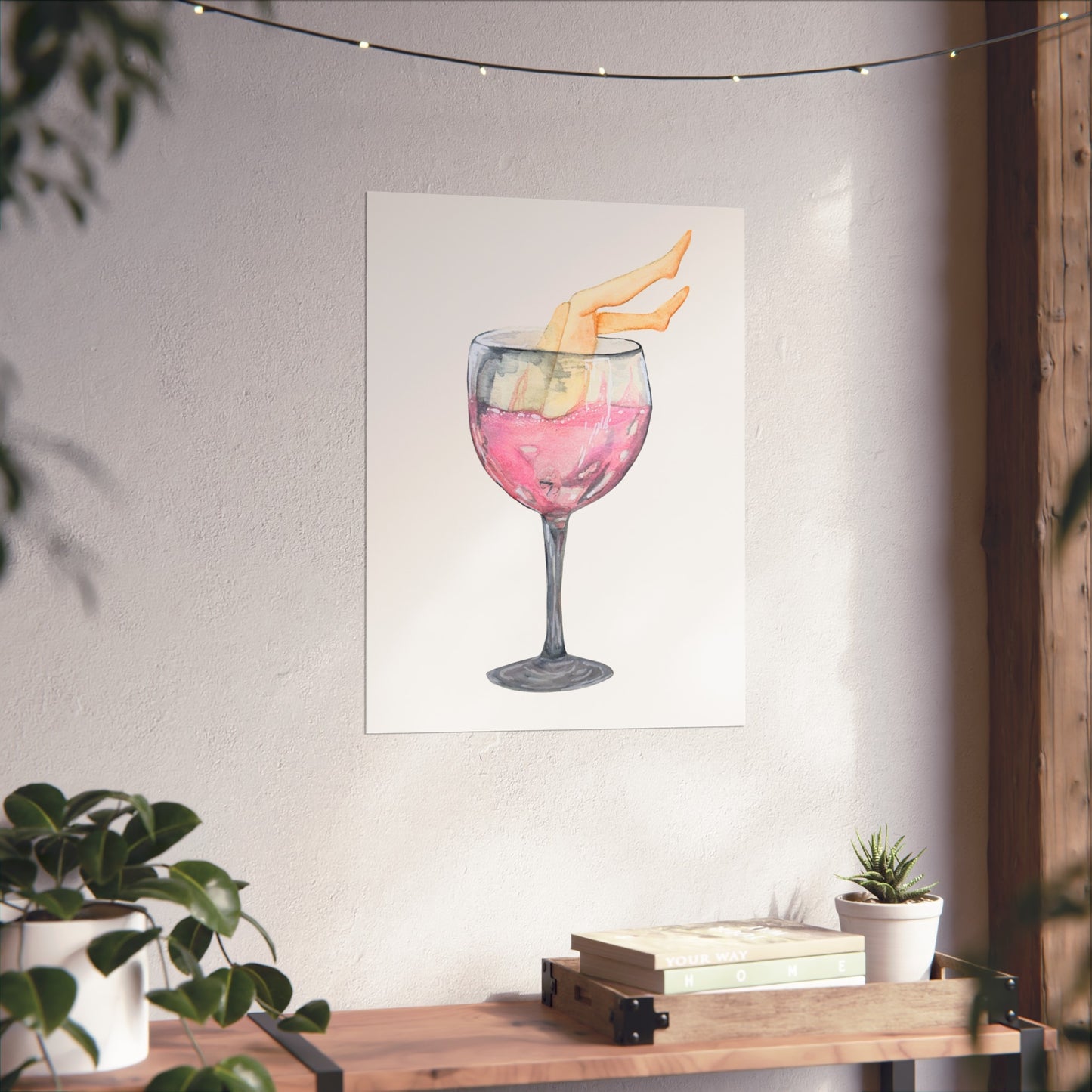 White Zin, WIth Legs Art Print Giclee Fine Art Print