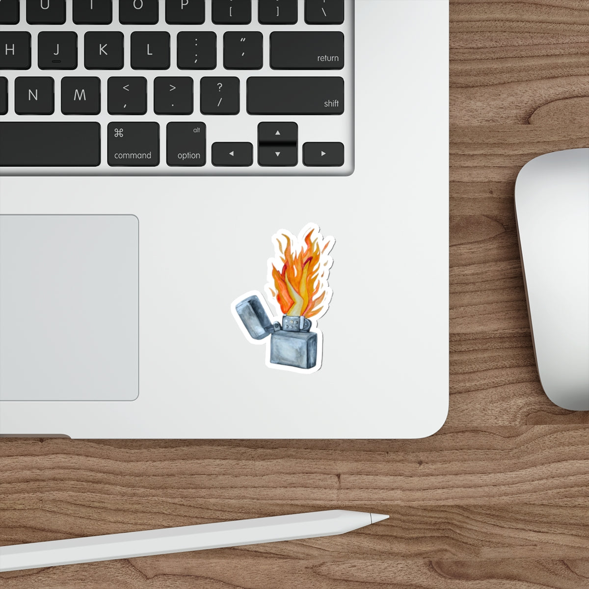 "Burn It Down" Zippo Fire Lighter with Legs Sticker