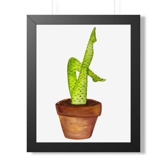 Framed Cactus Leg Poster