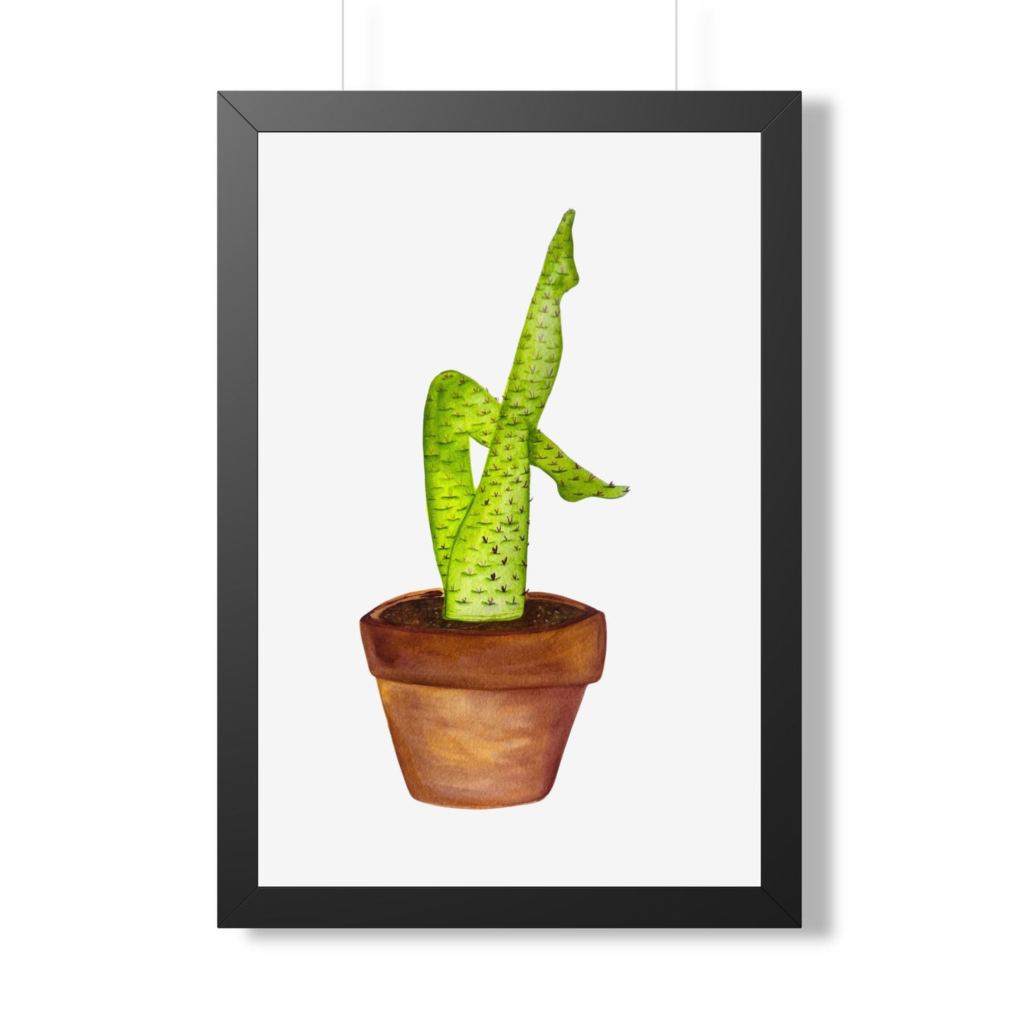 Framed Cactus Leg Poster
