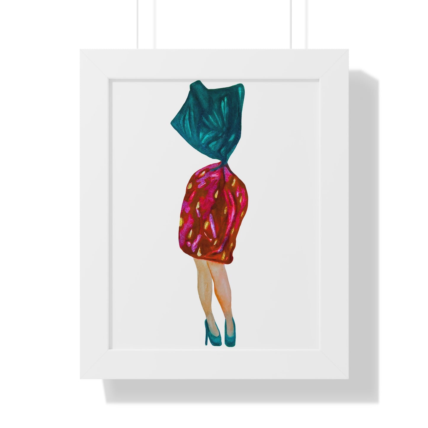 Fashion Art Print  - Grandma Strawberry Candy with Legs