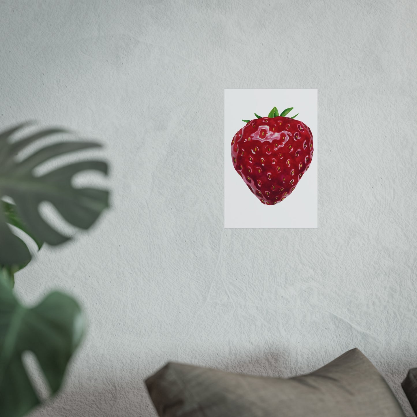 Strawberry Giclée Art Print — Botanical Fruit Wall Art