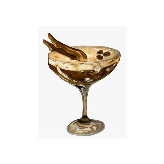 Espresso Martini Legs Giclée Art Print — Coffee Cocktail Wall Art
