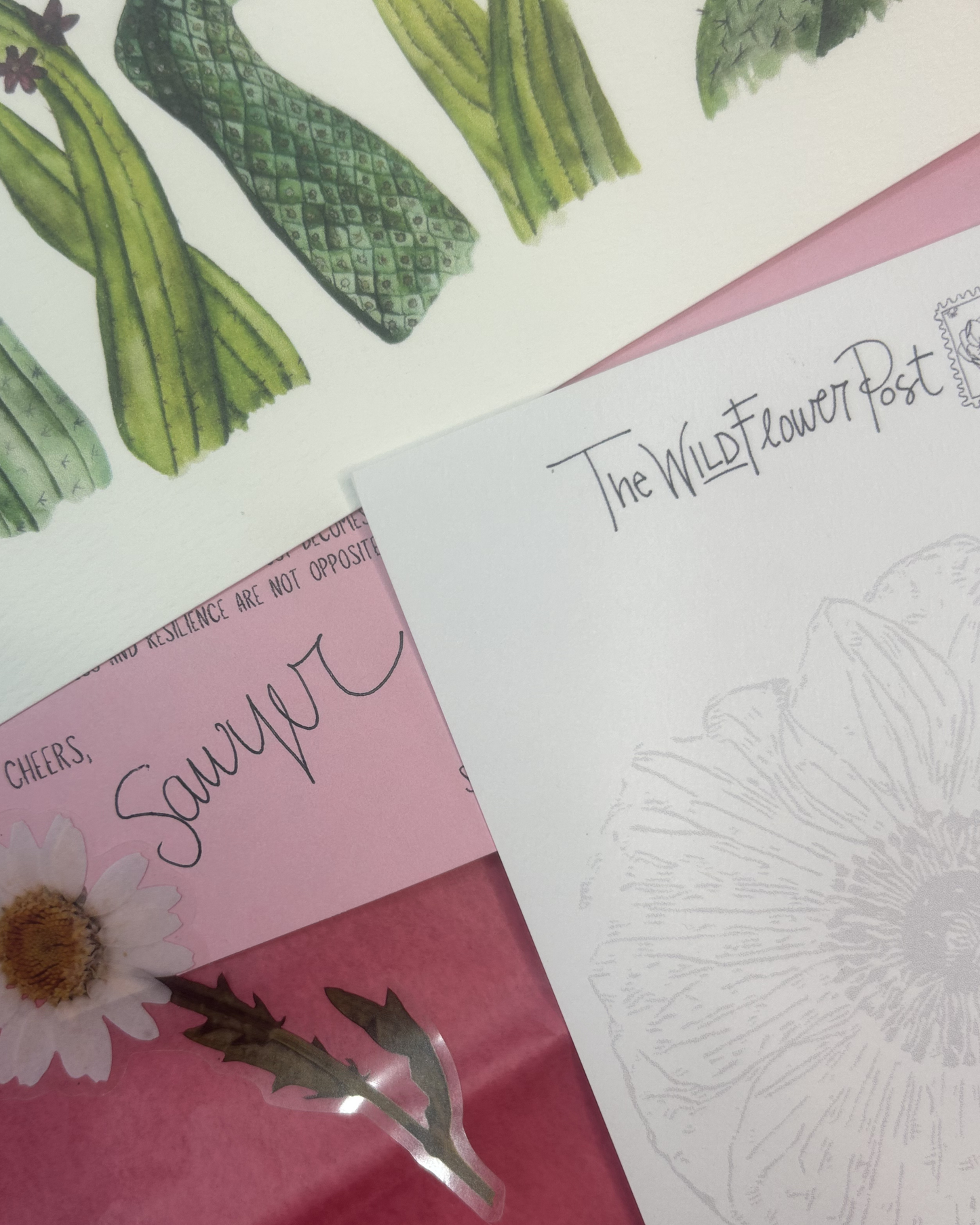 The Wildflower Post | Monthly Snail Mail Art Club