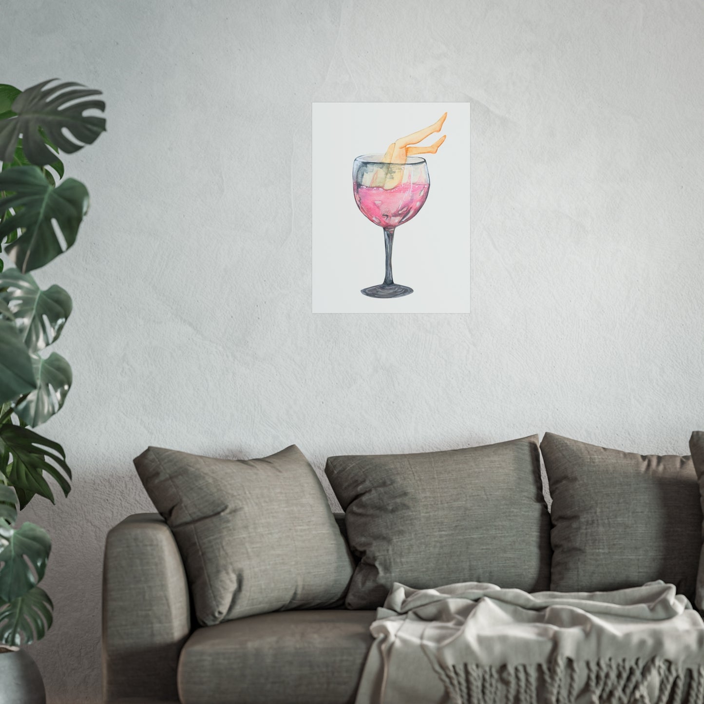 White Zin, WIth Legs Art Print Giclee Fine Art Print