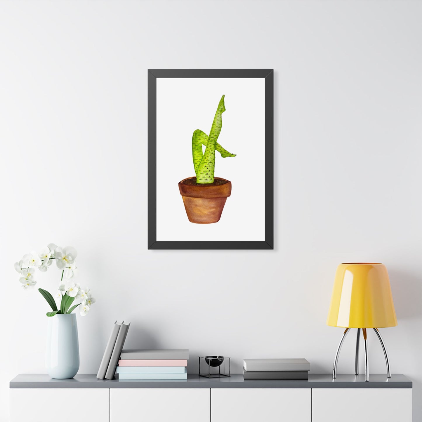 Framed Cactus Leg Poster