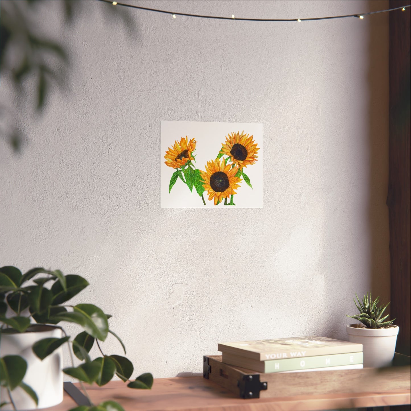 Sunflower Giclée Art Print — Bright Botanical Wall Art