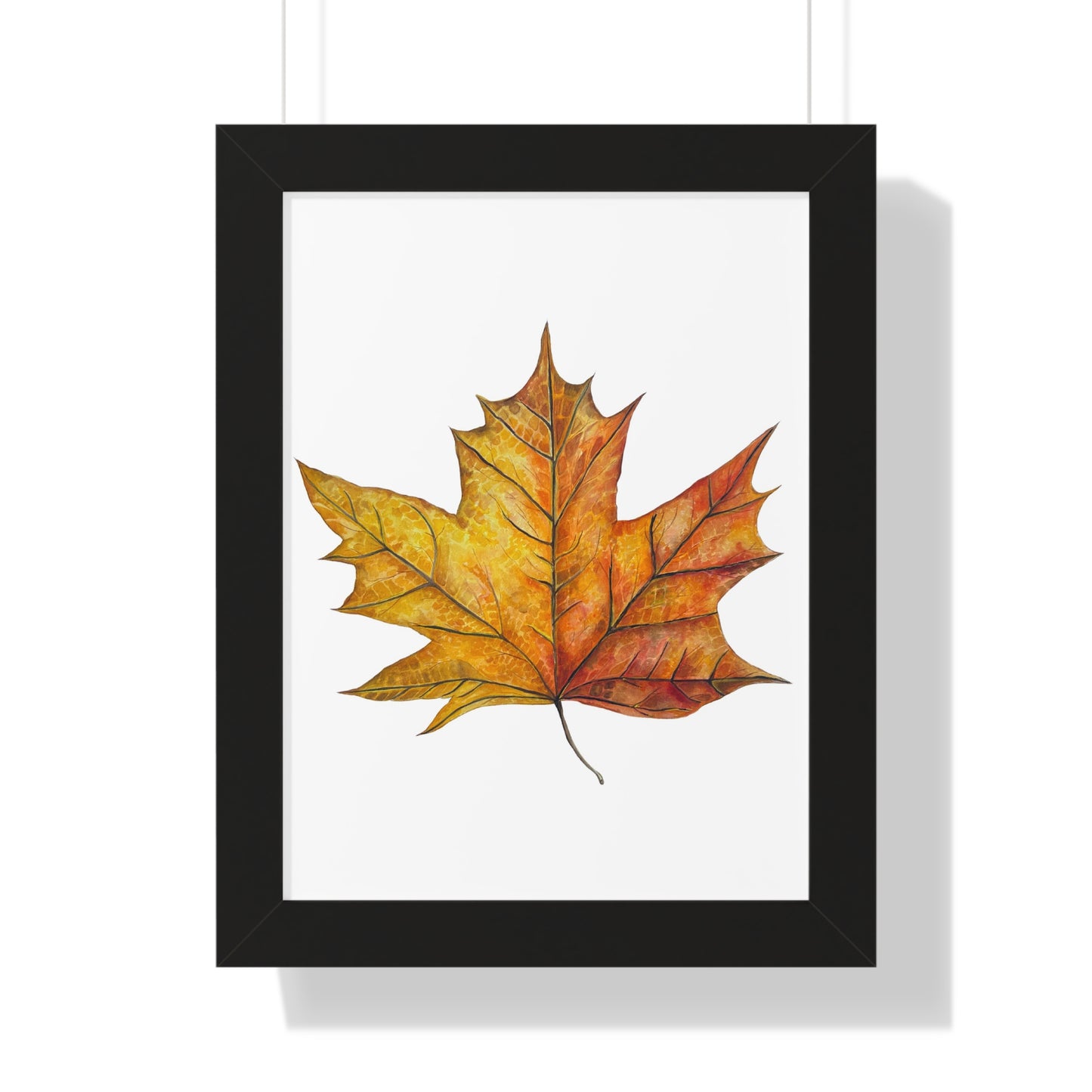 Autumn Maple Leaf Framed Print  — Botanical Wall Art