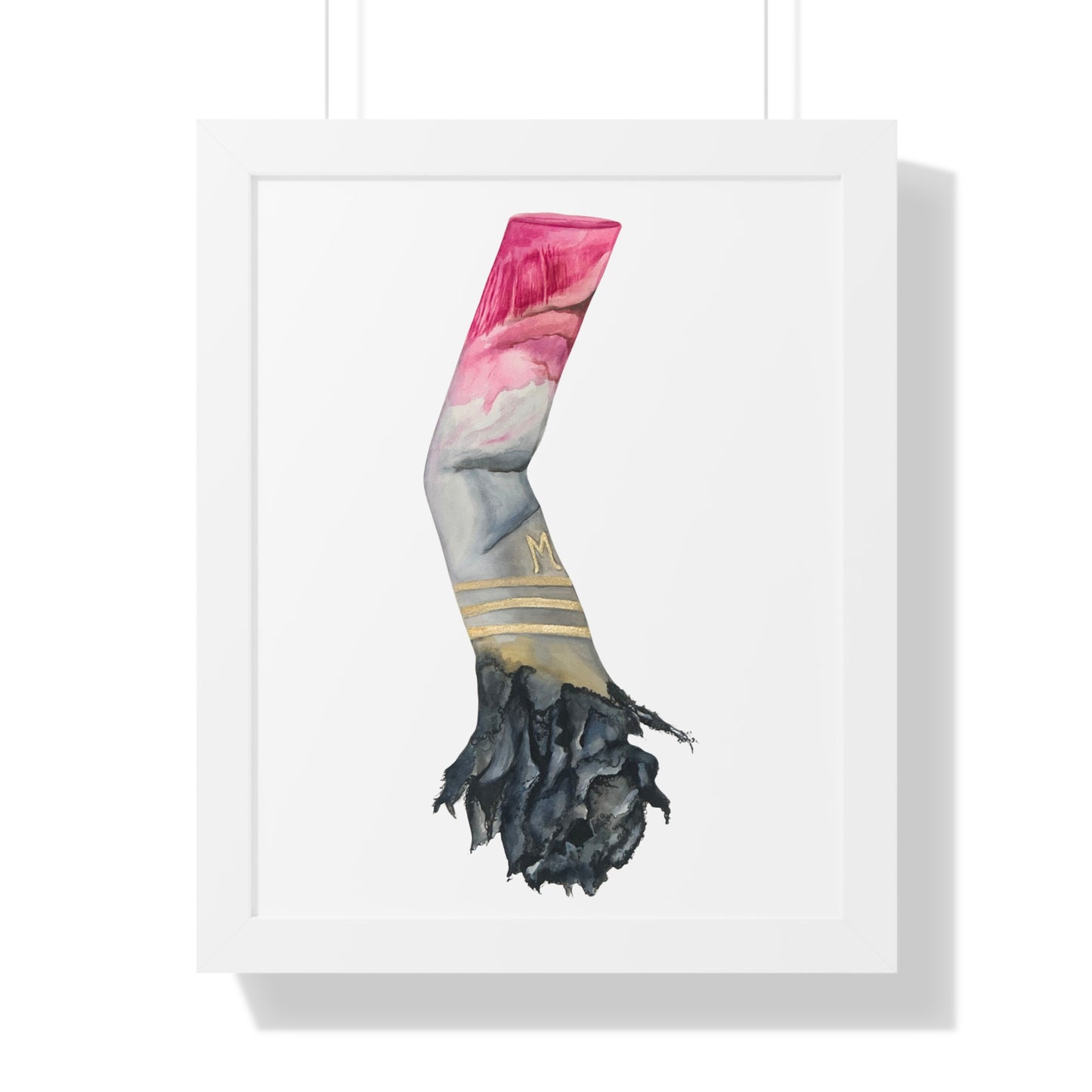 Framed Lipstick Cigarette Iconic 'One Last Drag'