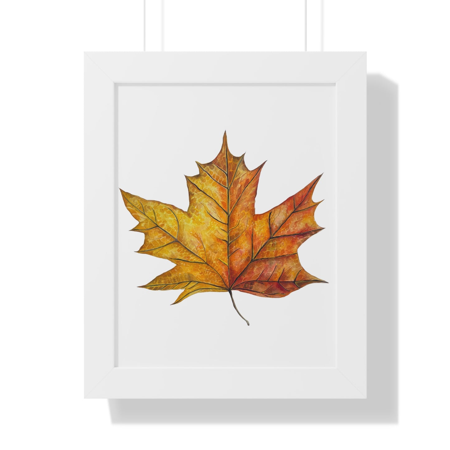 Autumn Maple Leaf Framed Print  — Botanical Wall Art