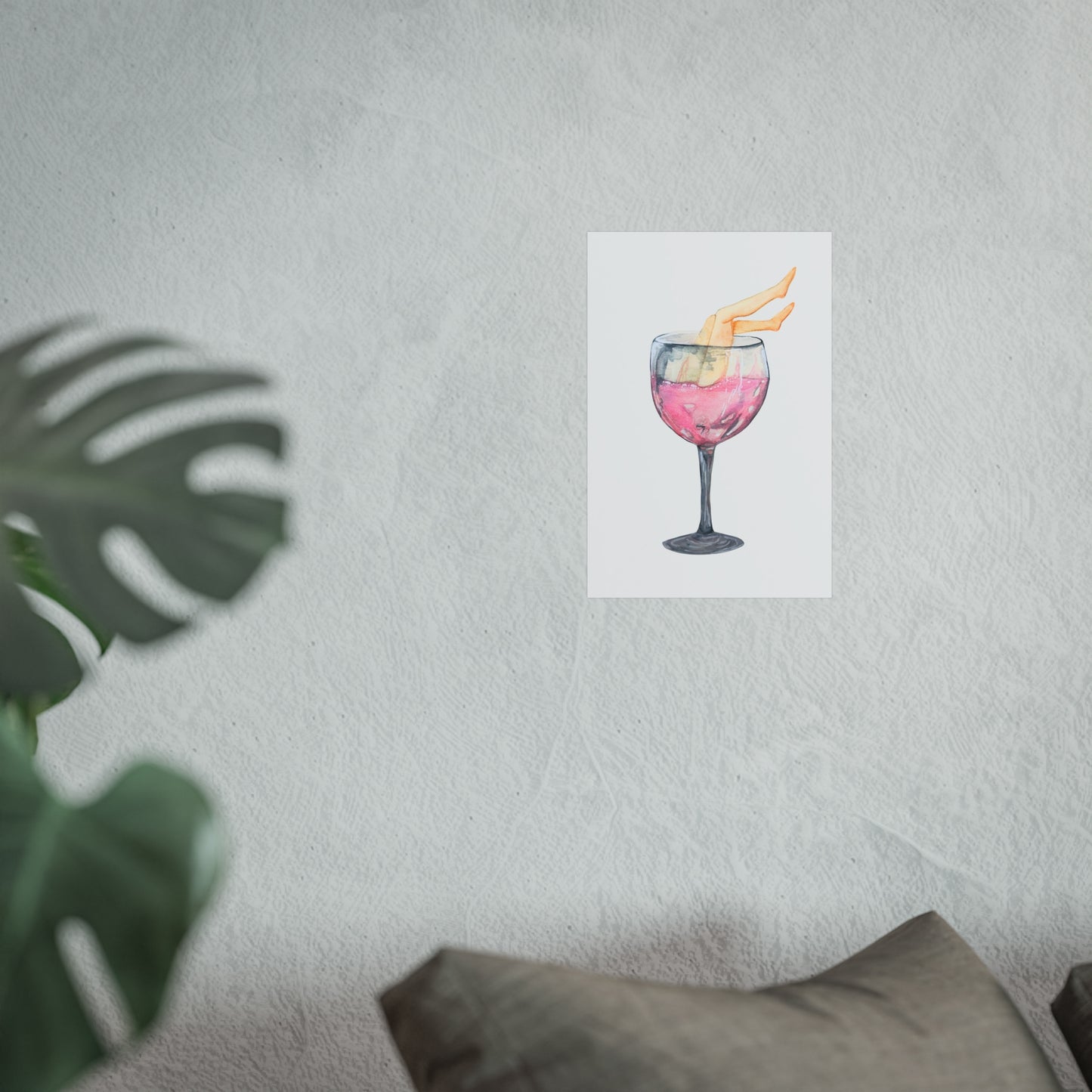 White Zin, WIth Legs Art Print Giclee Fine Art Print