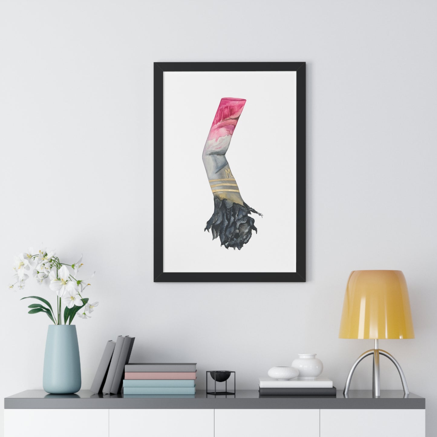 Framed Lipstick Cigarette Iconic 'One Last Drag'