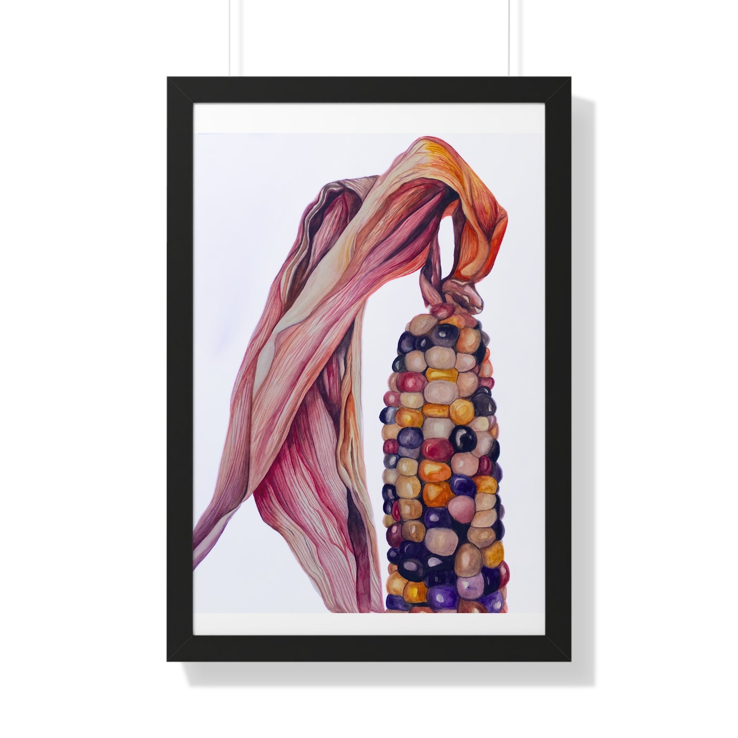 Indian Corn - Heirloom Rainbow Corn Framed Print