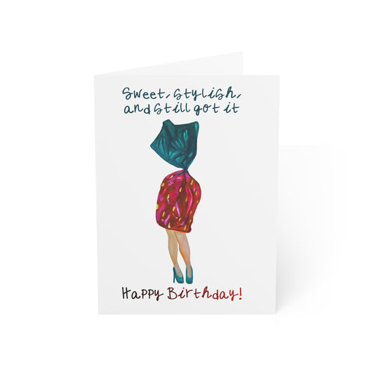 Sweet Stylish and Still Got It Happy Birthday Greeting Card | Birthday Card