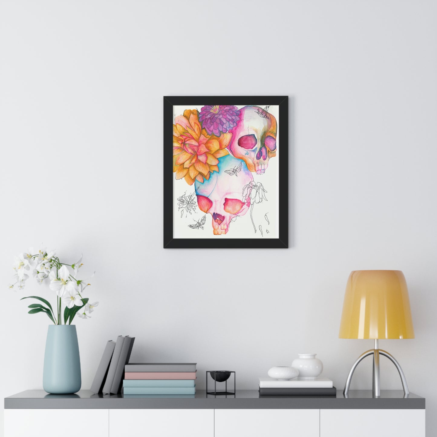 Floral Skull Art Print