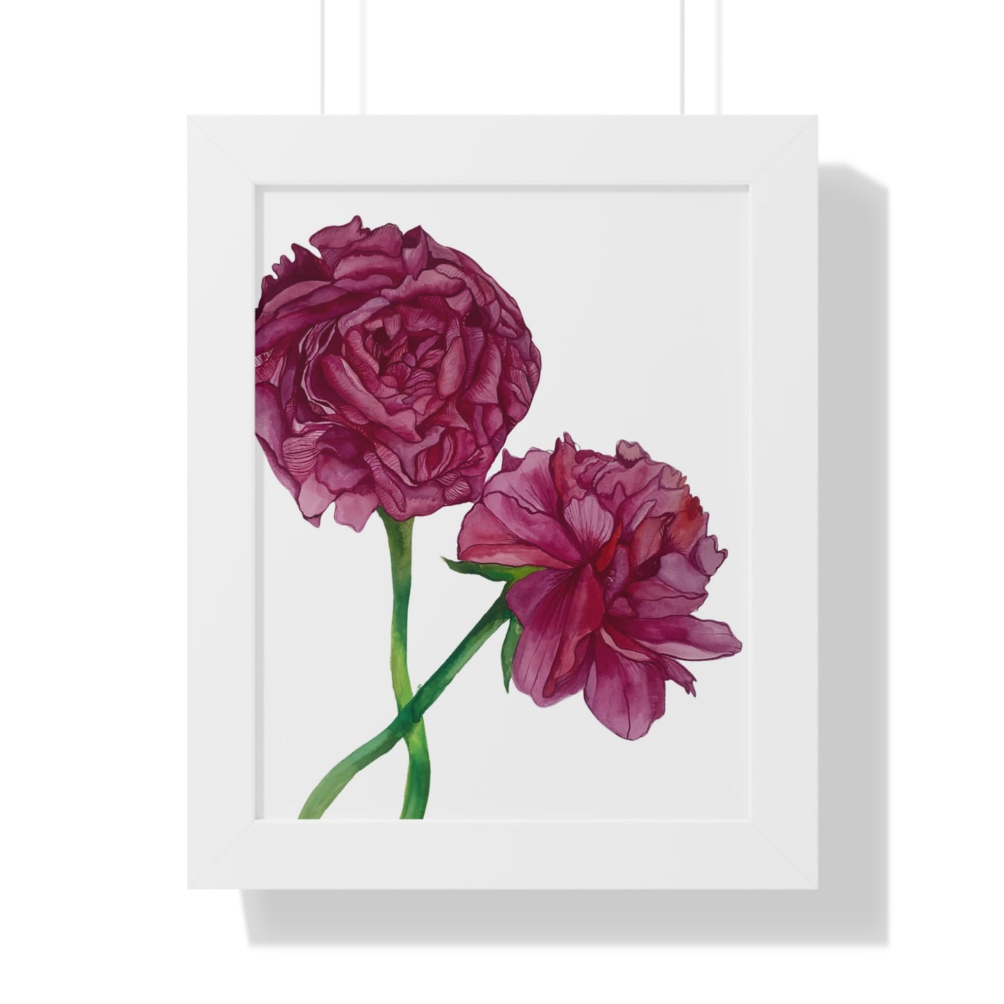 Pink Peony Framed Art Print