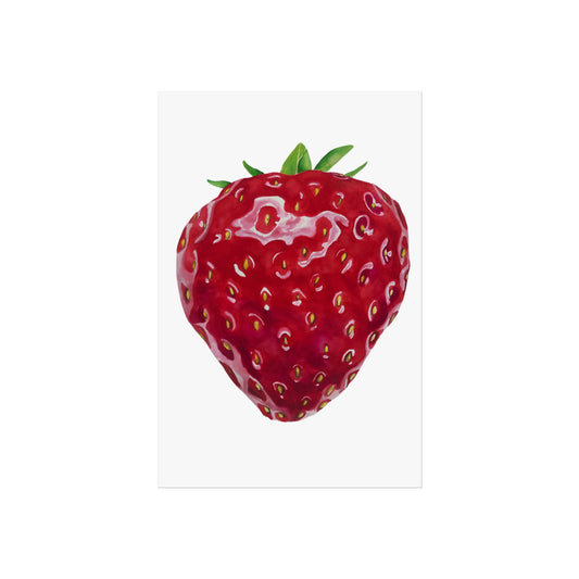 Strawberry Giclée Art Print — Botanical Fruit Wall Art