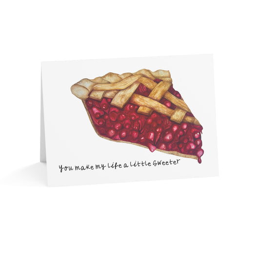 Cherry Pie Feminist Cheeky Greeting Card — "Make Life a Little Sweeter"