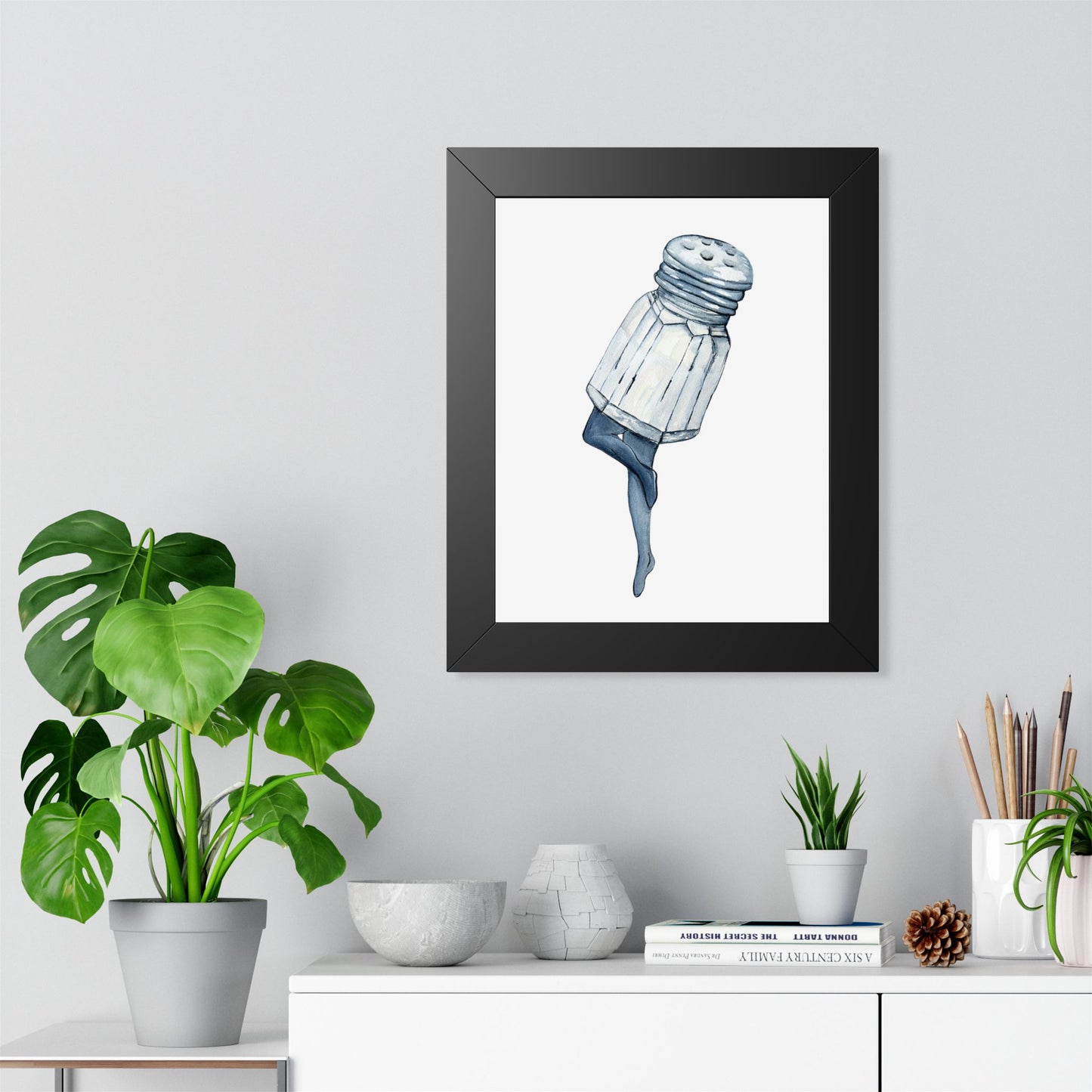 Salt Shaker Art Print Minimalist Kitchen Poster
