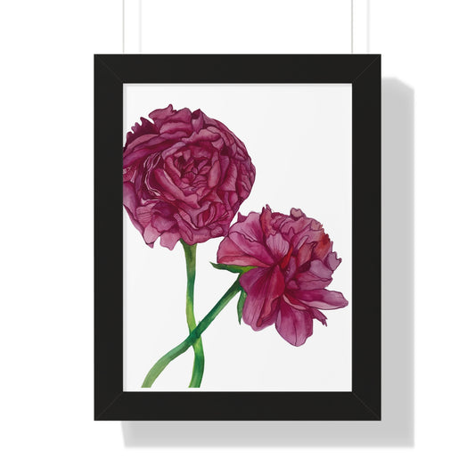 Pink Peony Framed Art Print