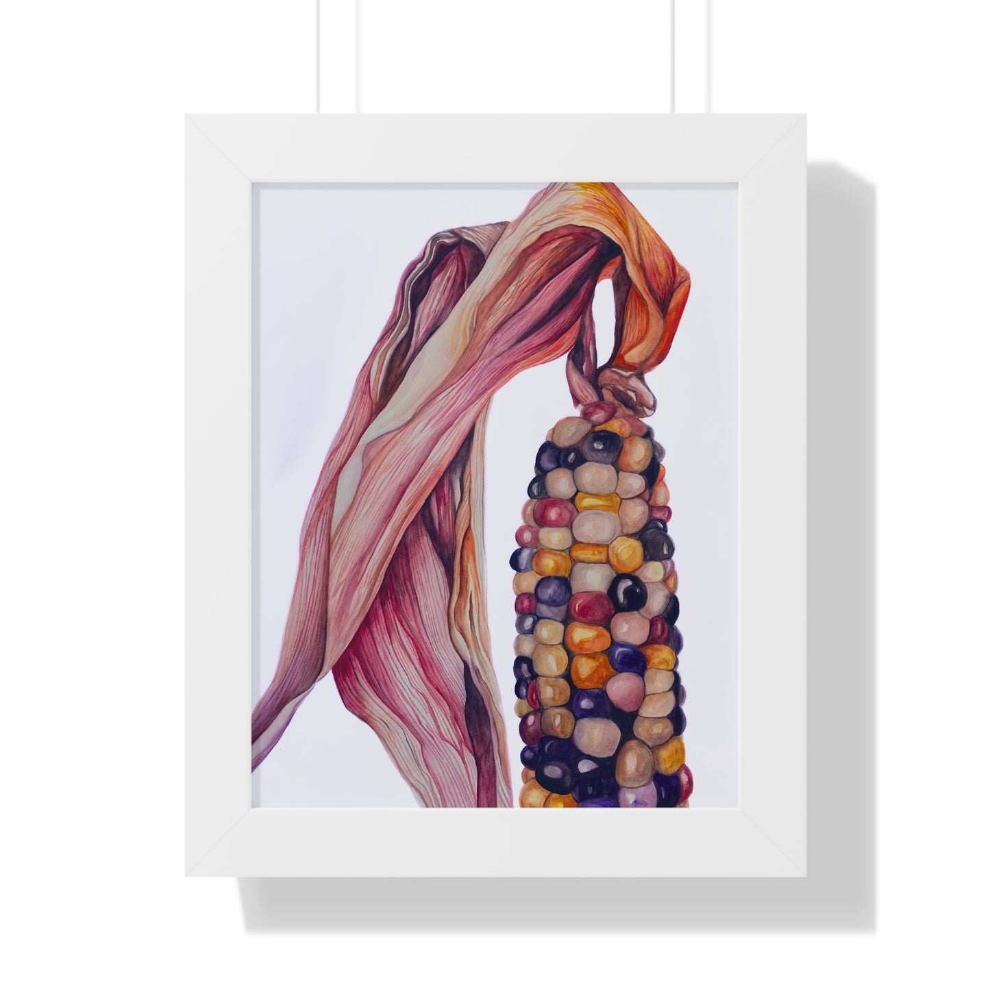 Indian Corn - Heirloom Rainbow Corn Framed Print