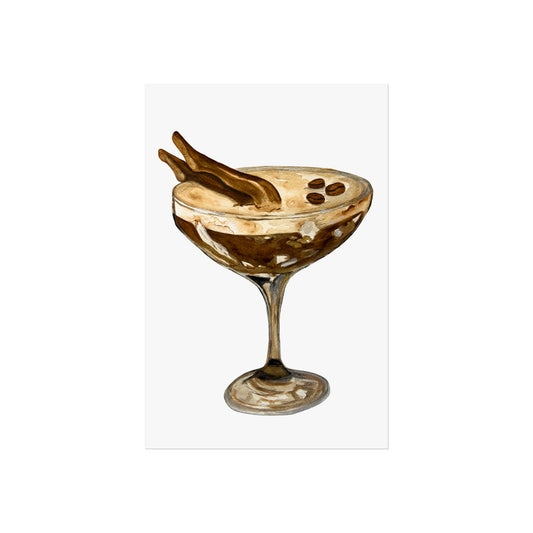 Espresso Martini Legs Giclée Art Print — Coffee Cocktail Wall Art