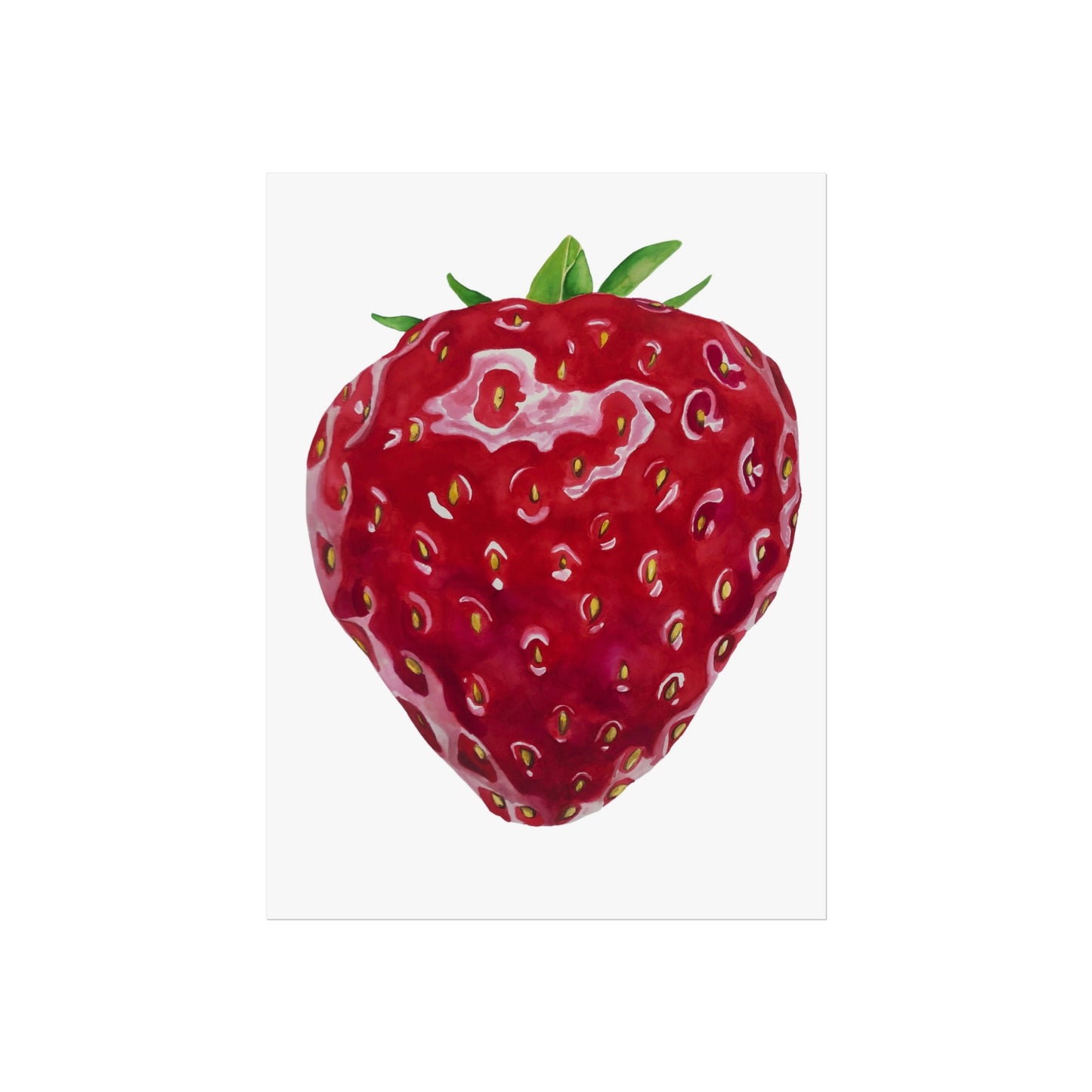 Strawberry Giclée Art Print — Botanical Fruit Wall Art