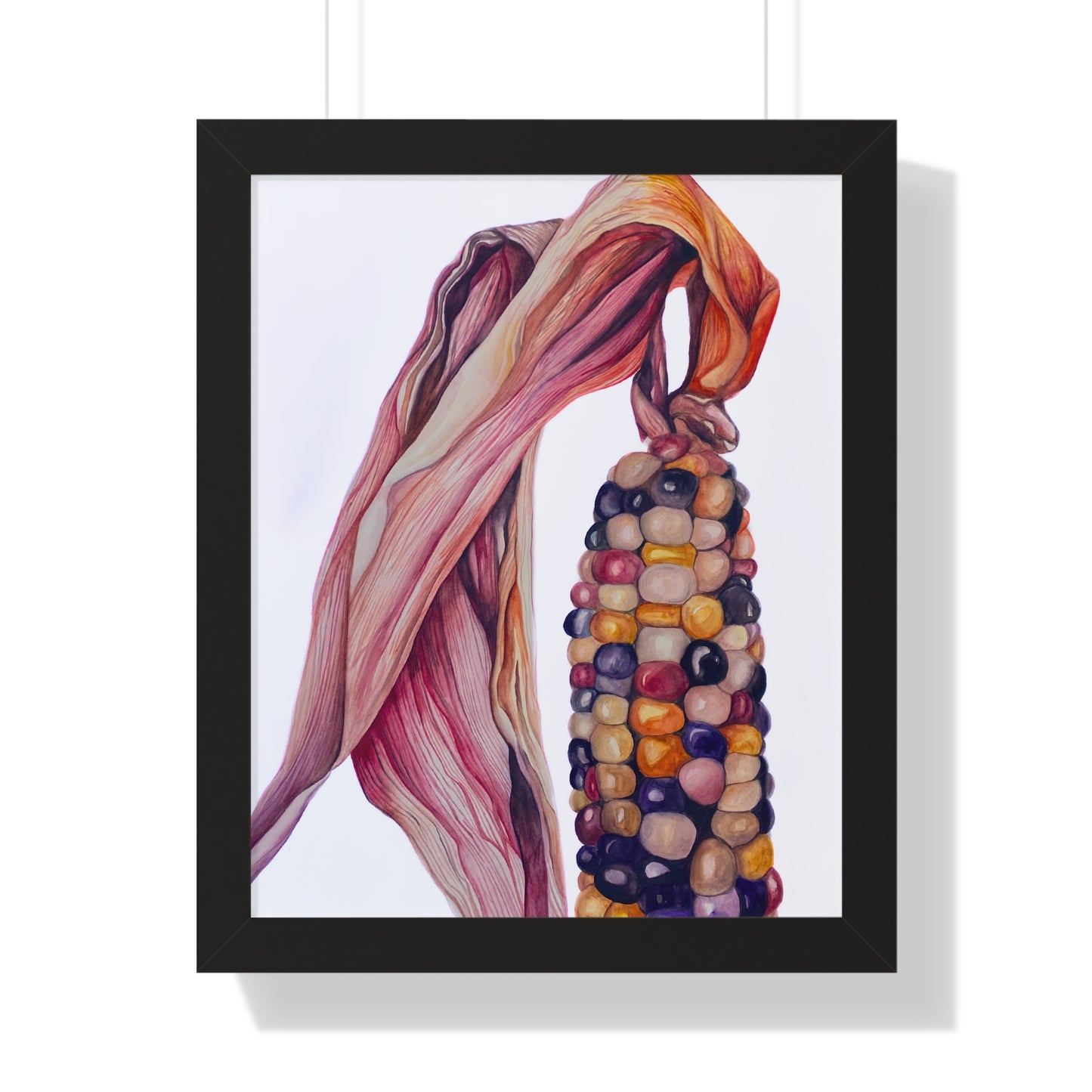 Indian Corn - Heirloom Rainbow Corn Framed Print