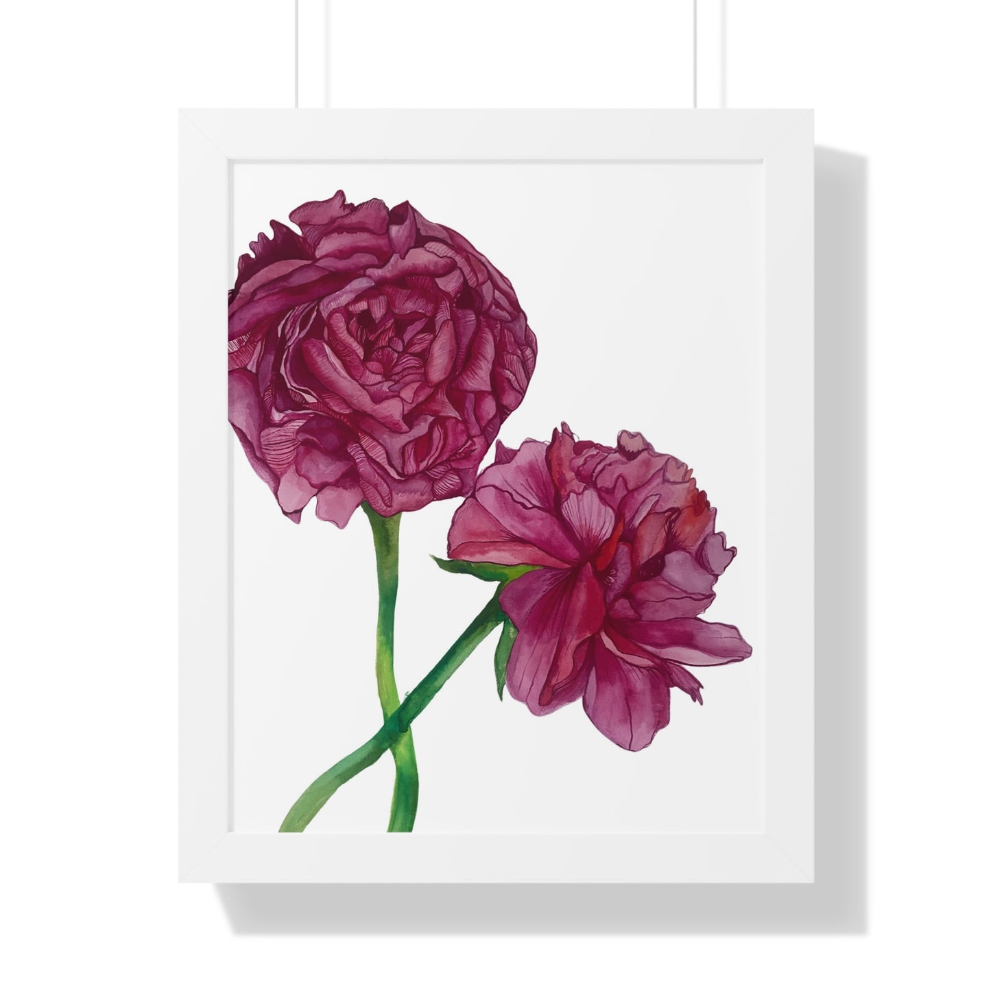Pink Peony Framed Art Print