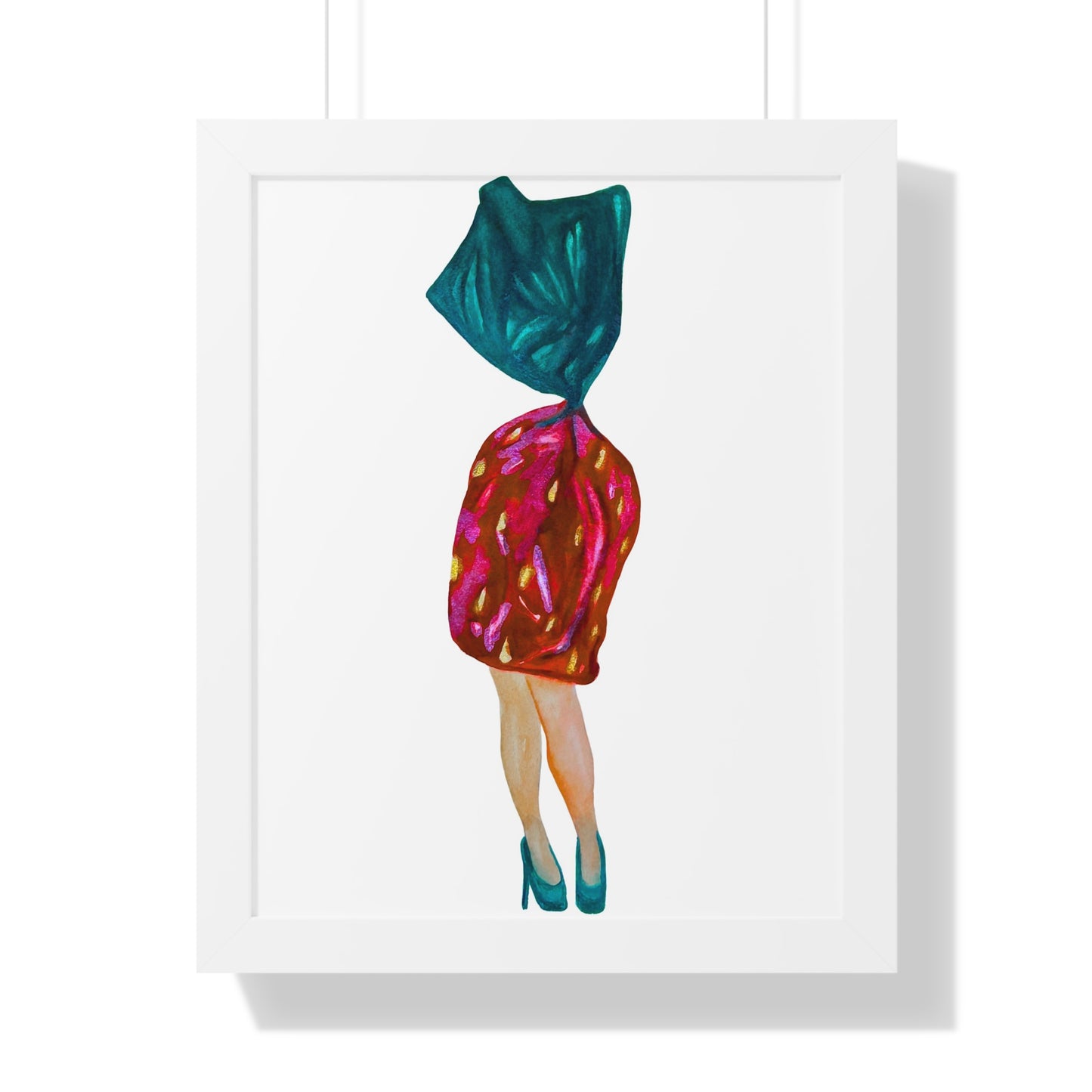 Fashion Art Print  - Grandma Strawberry Candy with Legs
