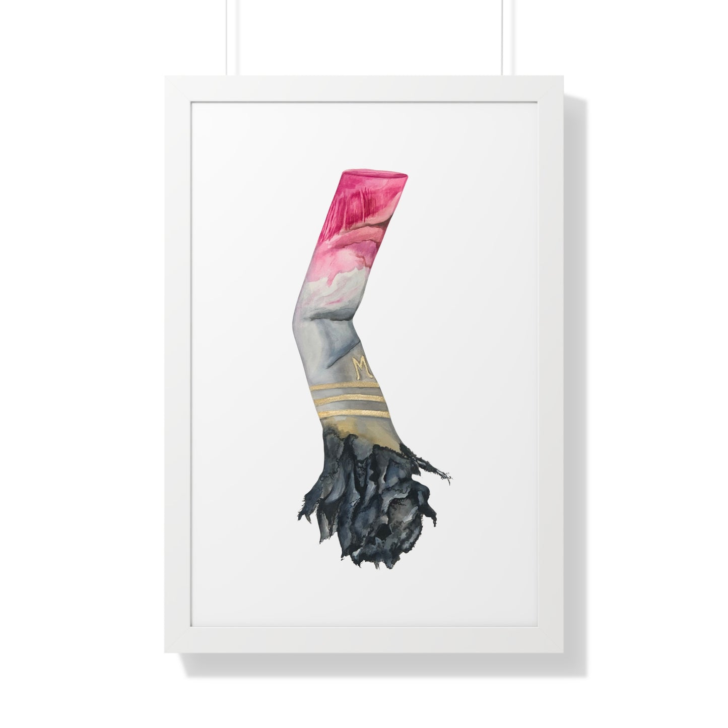 Framed Lipstick Cigarette Iconic 'One Last Drag'