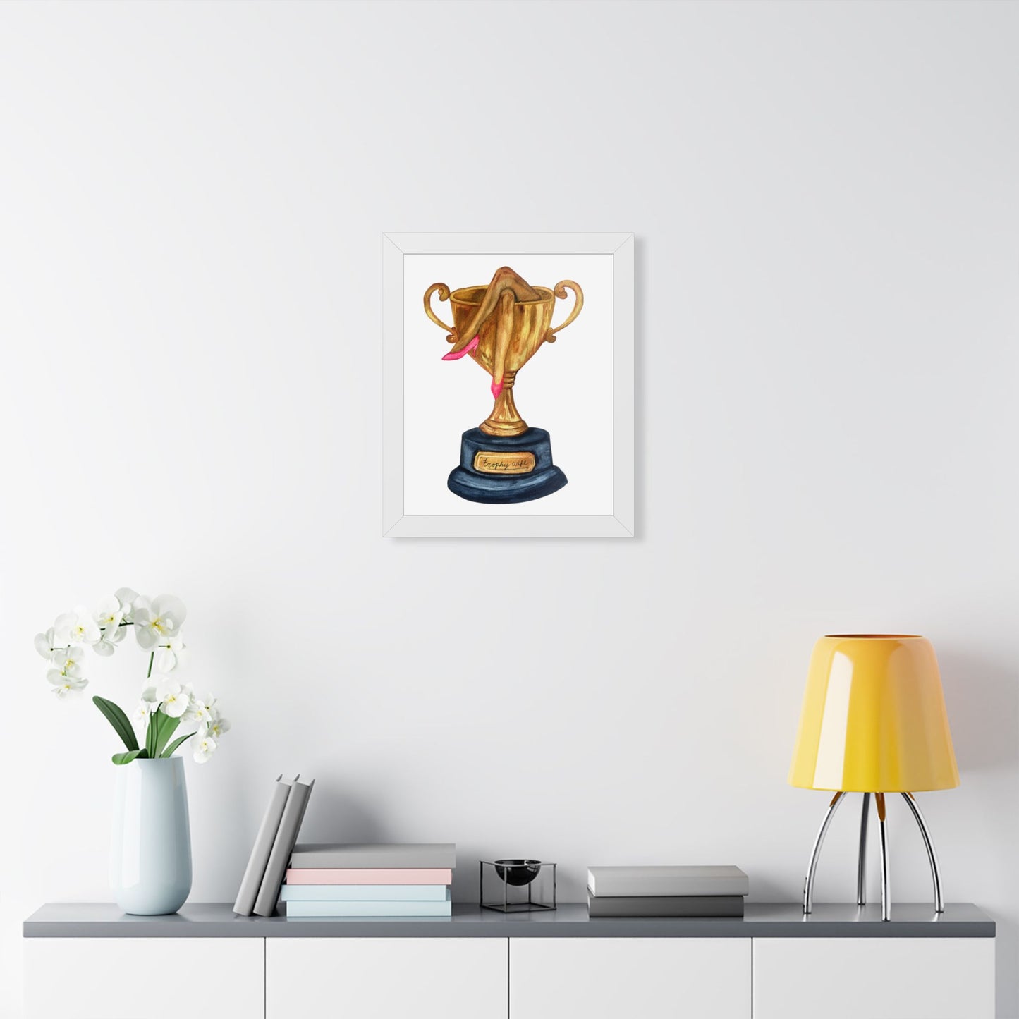 Trophy Wife Art Poster — Framed
