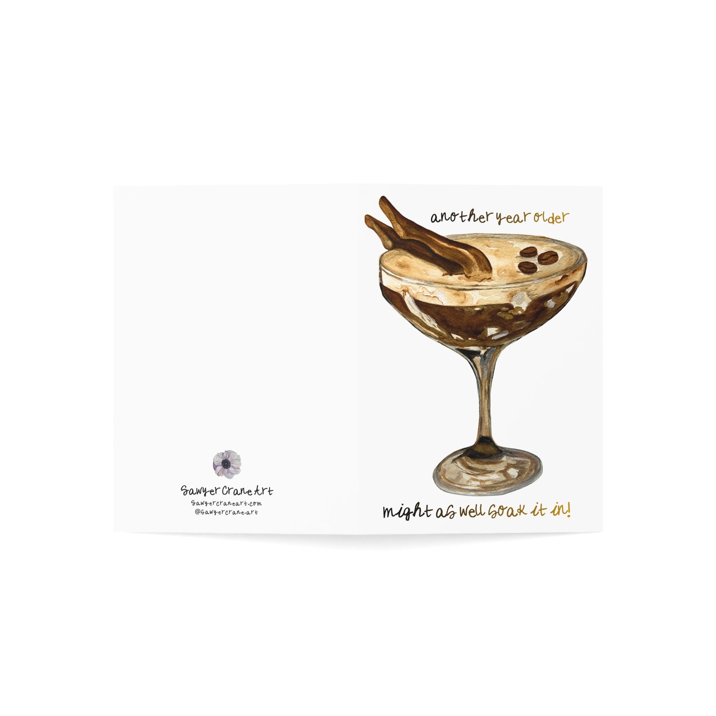 Espresso Yourself Birthday Card Greeting Cards | Espresso Martini Dark Skin