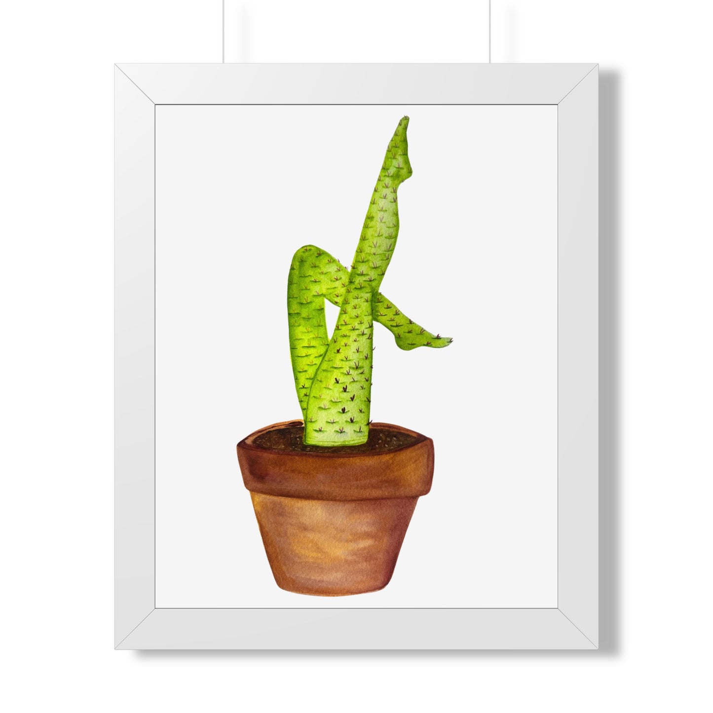 Framed Cactus Leg Poster