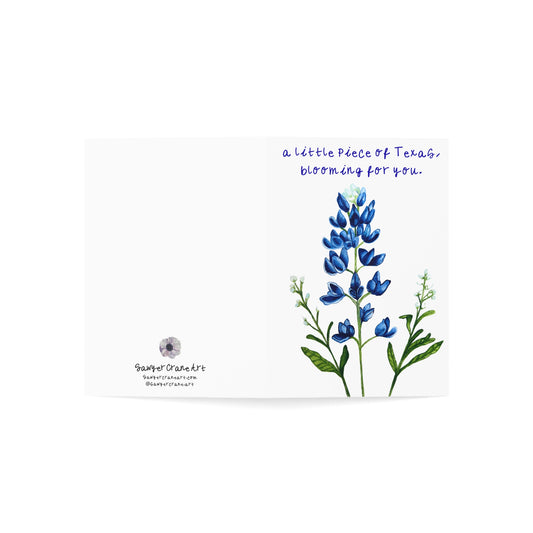 Texas Bluebonnet Greeting Card Sending Love from the Lone Star State