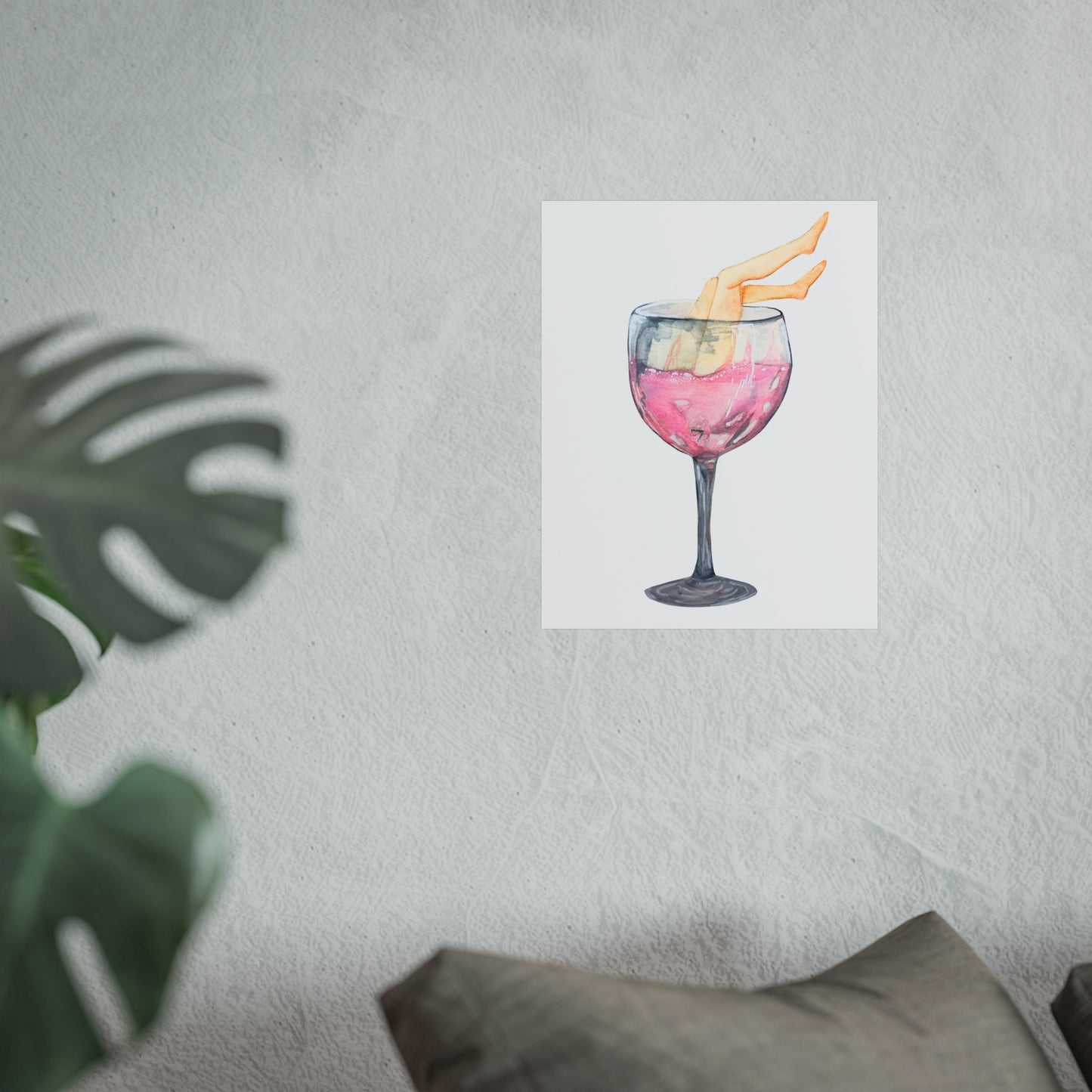 White Zin, WIth Legs Art Print Giclee Fine Art Print