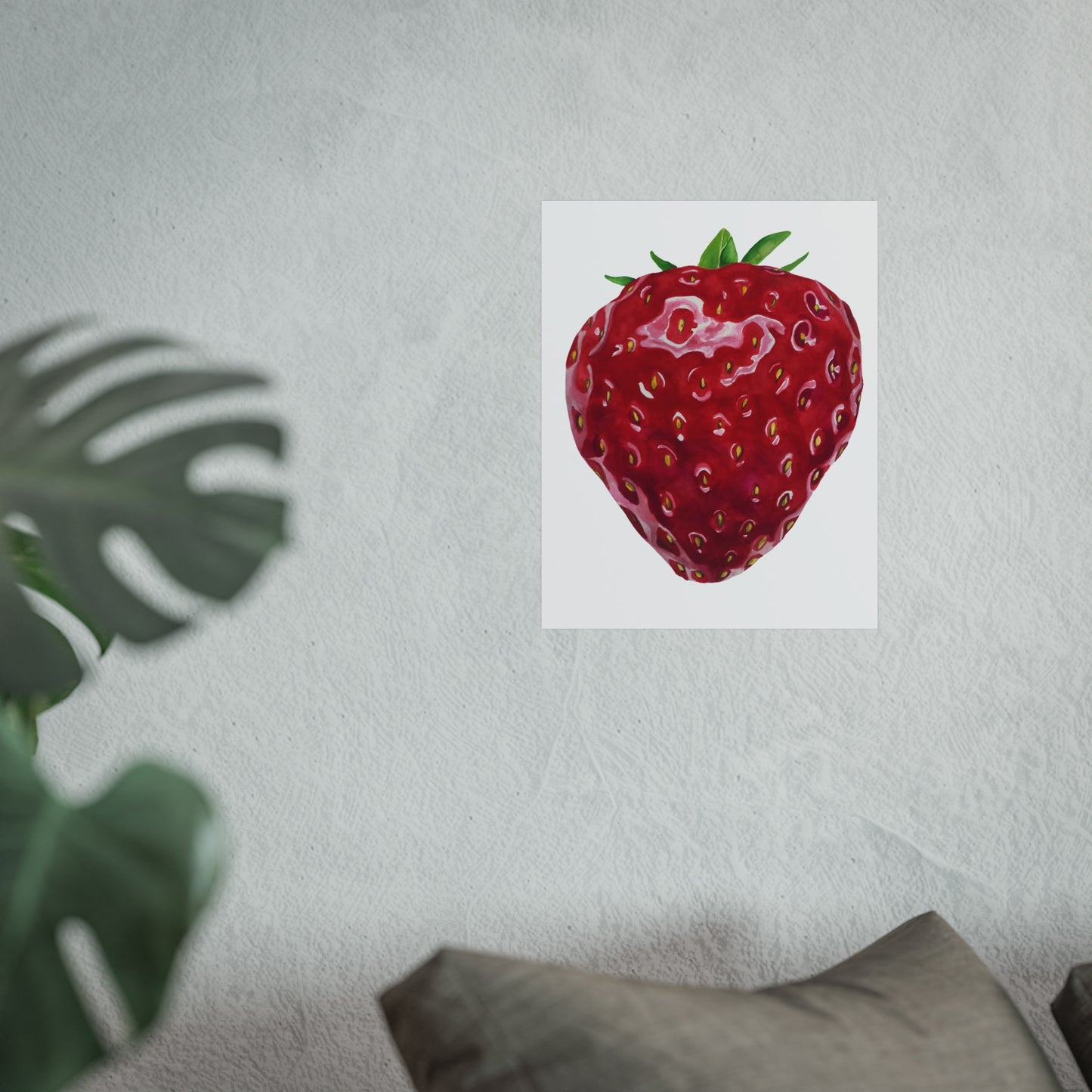 Strawberry Giclée Art Print — Botanical Fruit Wall Art