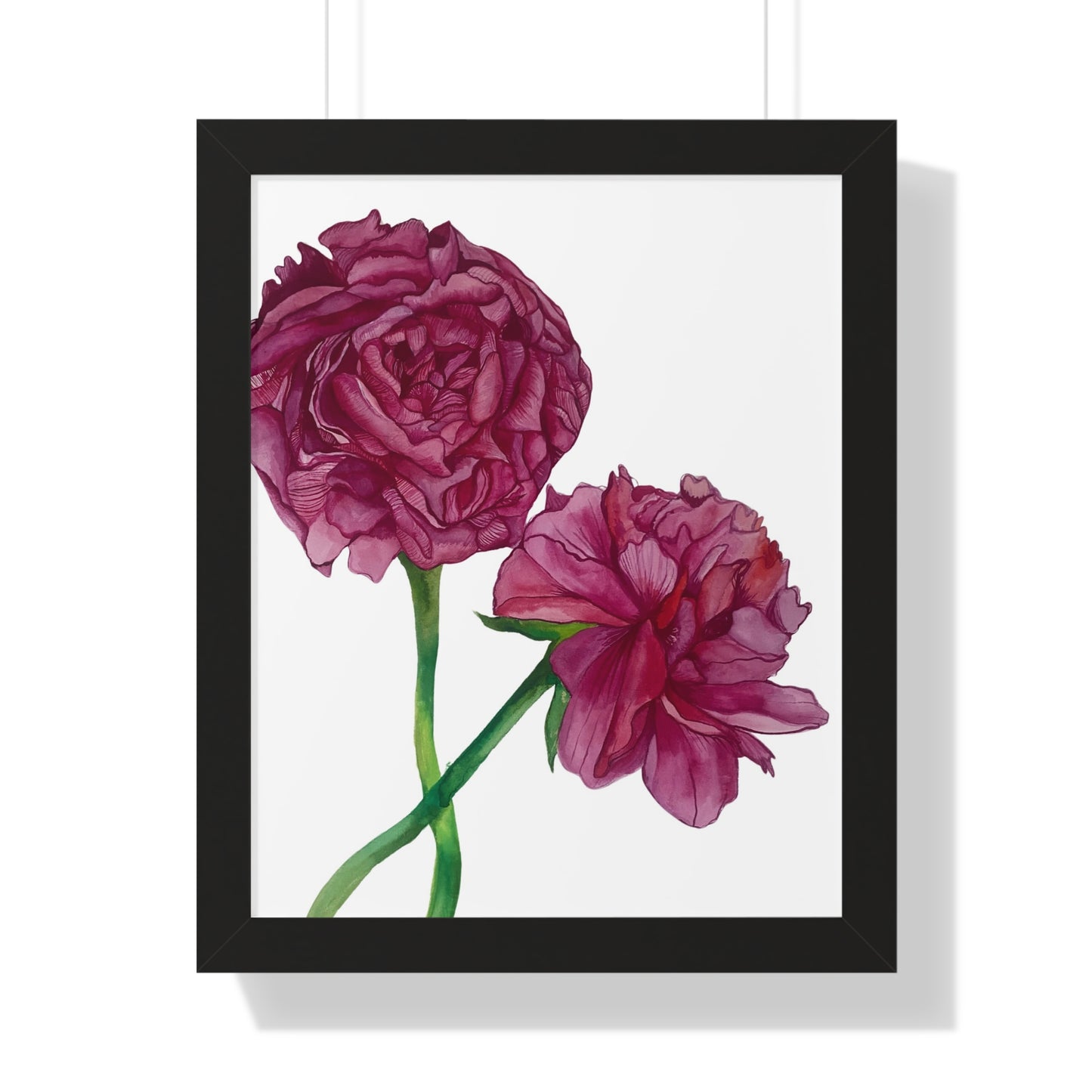 Pink Peony Framed Art Print