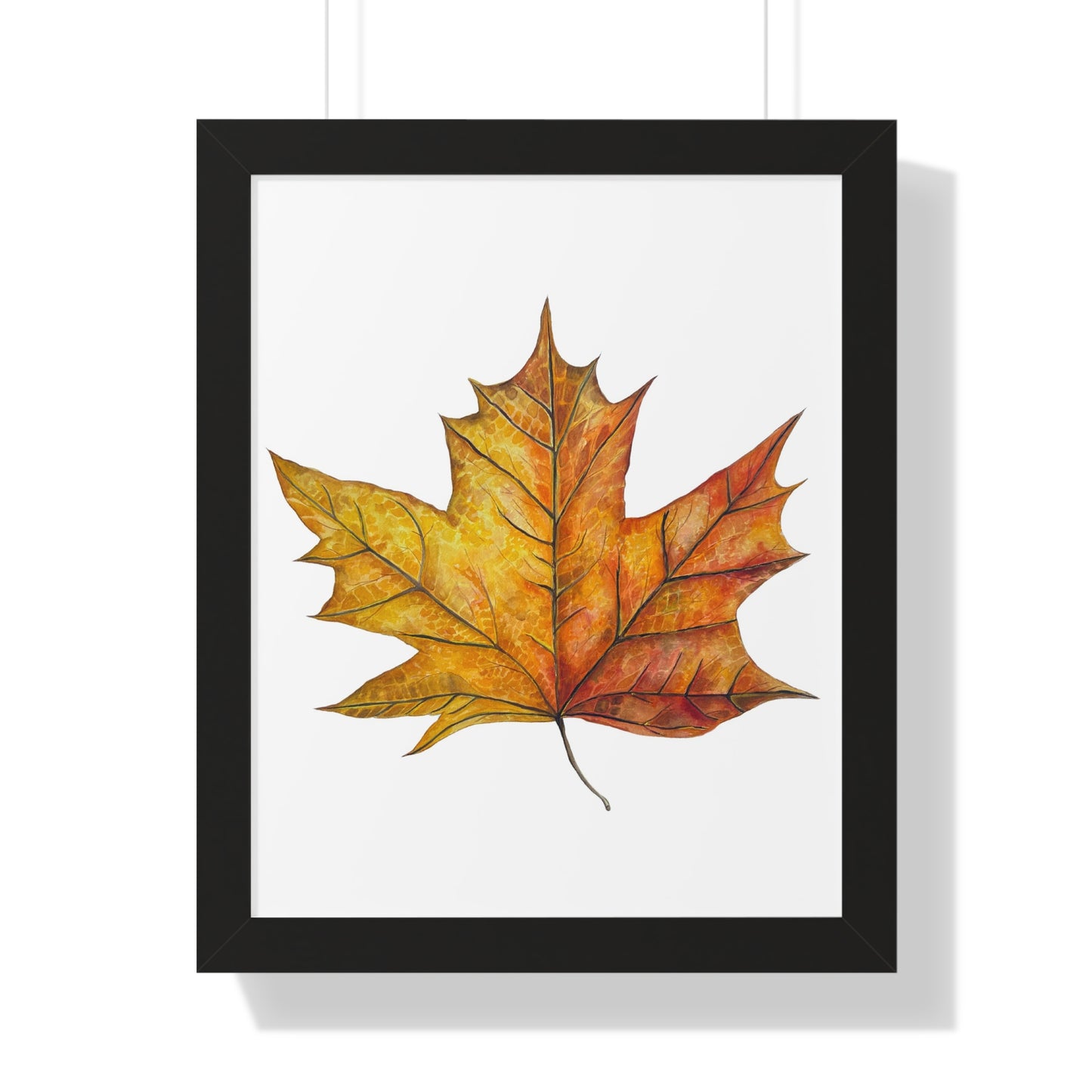 Autumn Maple Leaf Framed Print  — Botanical Wall Art