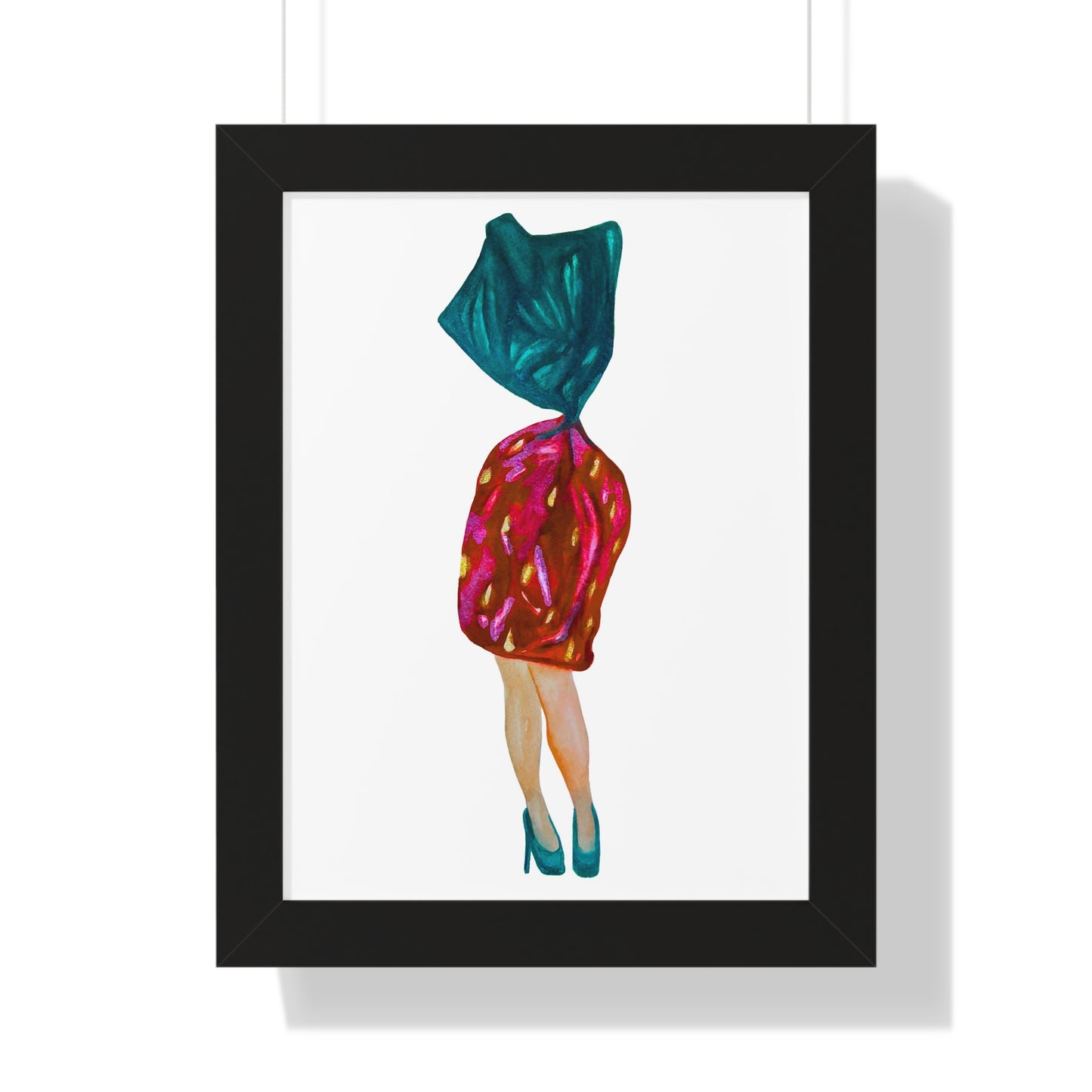 Fashion Art Print  - Grandma Strawberry Candy with Legs