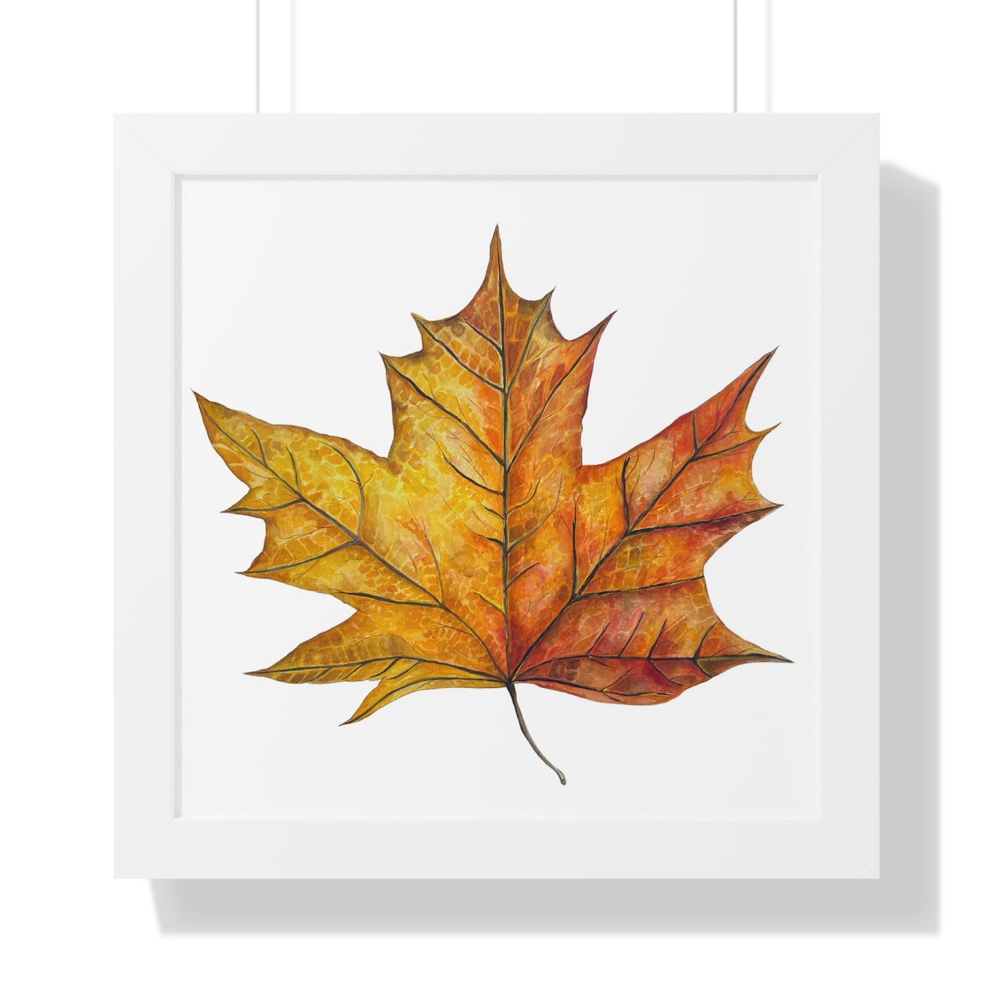 Autumn Maple Leaf Framed Print  — Botanical Wall Art