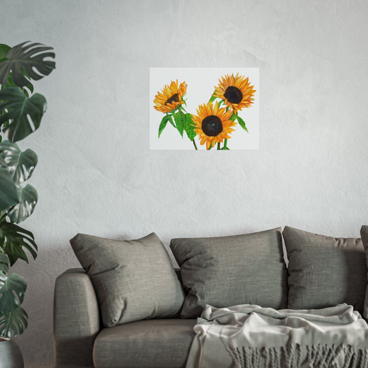 Sunflower Giclée Art Print — Bright Botanical Wall Art