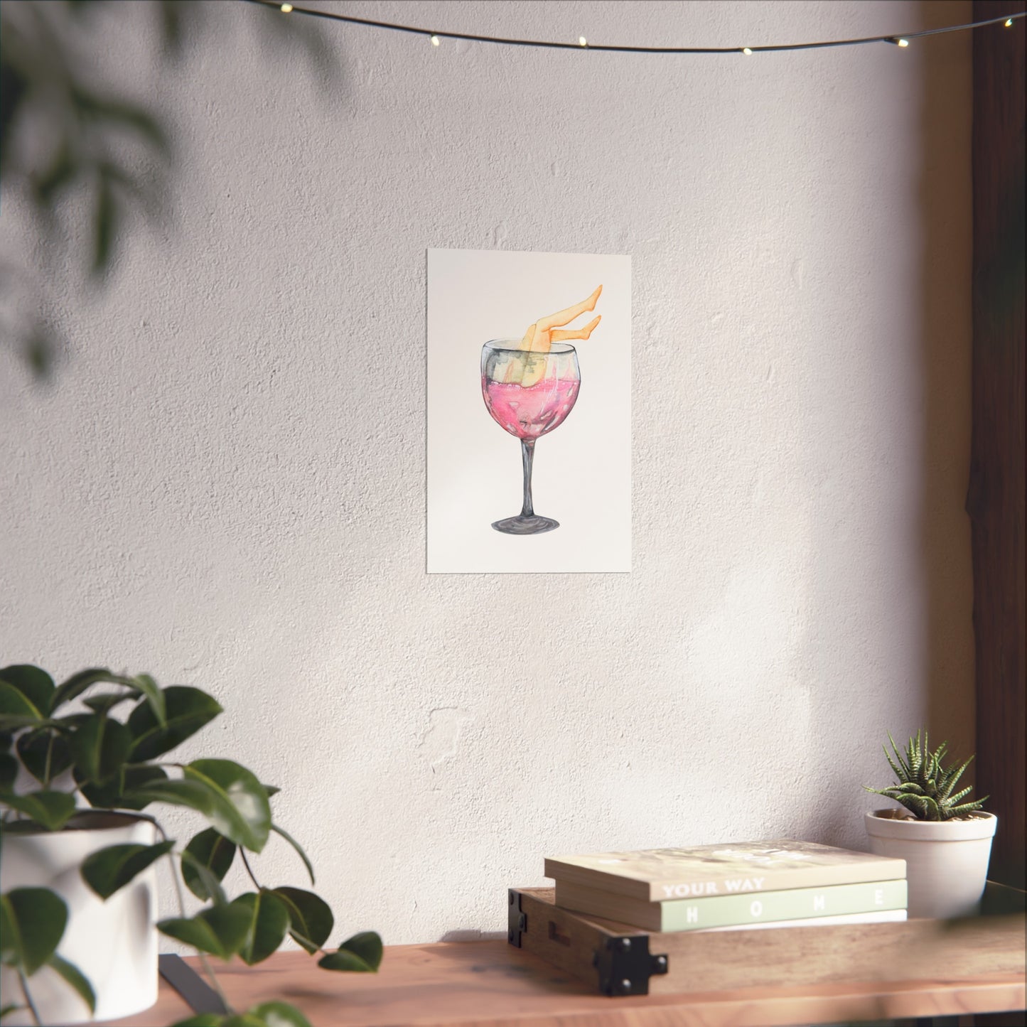 White Zin, WIth Legs Art Print Giclee Fine Art Print