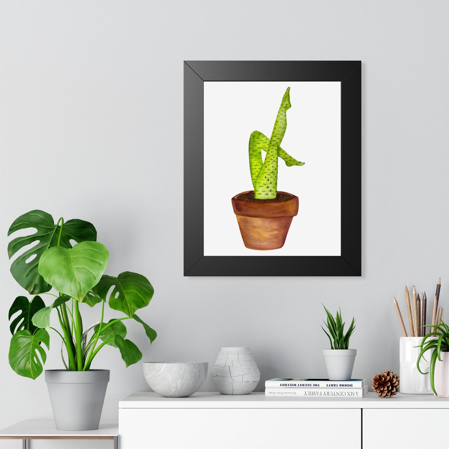 Framed Cactus Leg Poster
