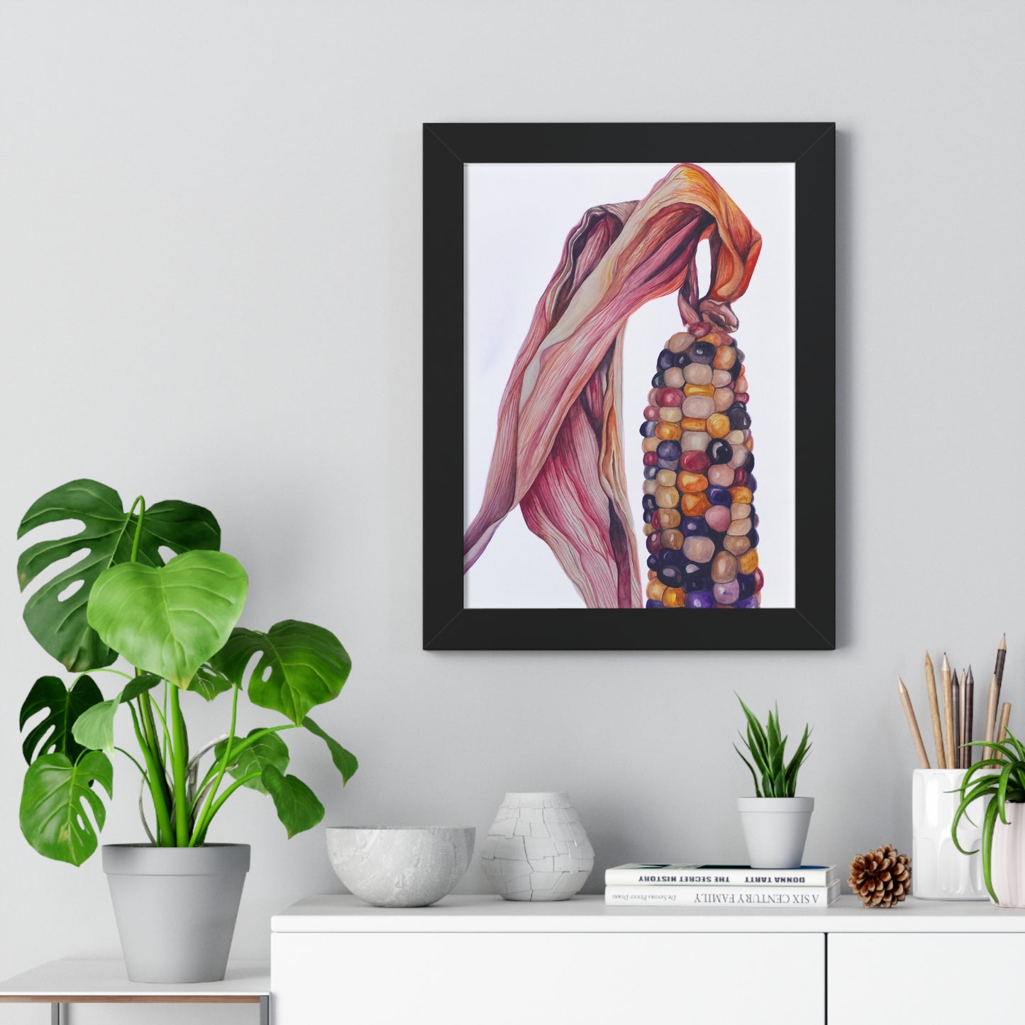 Indian Corn - Heirloom Rainbow Corn Framed Print