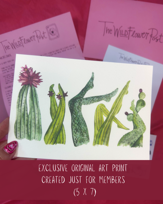 The Wildflower Post | Monthly Snail Mail Art Club