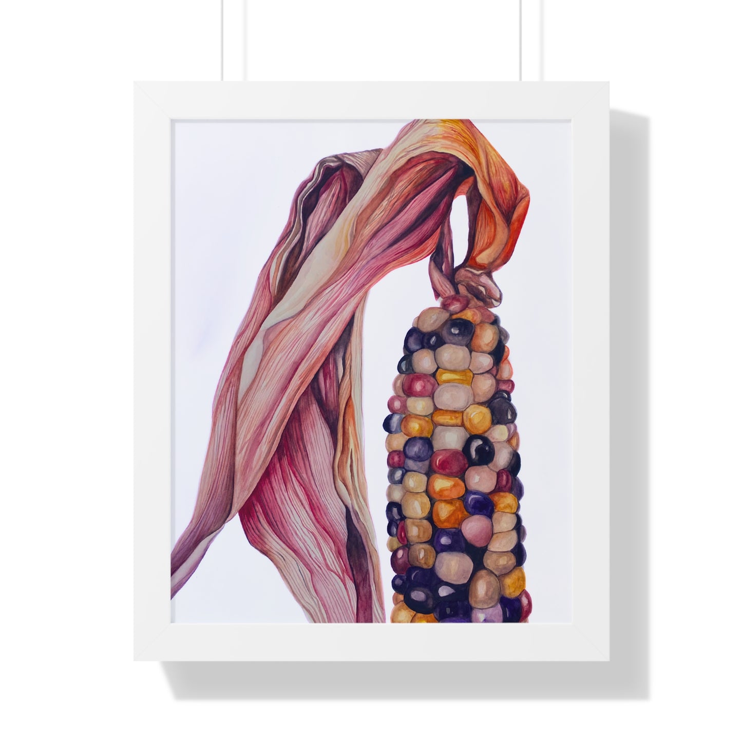 Indian Corn - Heirloom Rainbow Corn Framed Print